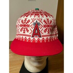 Los Angeles Angels MLB Baseball‎ Winter Christmas ARCO Snapback Trucker Hat